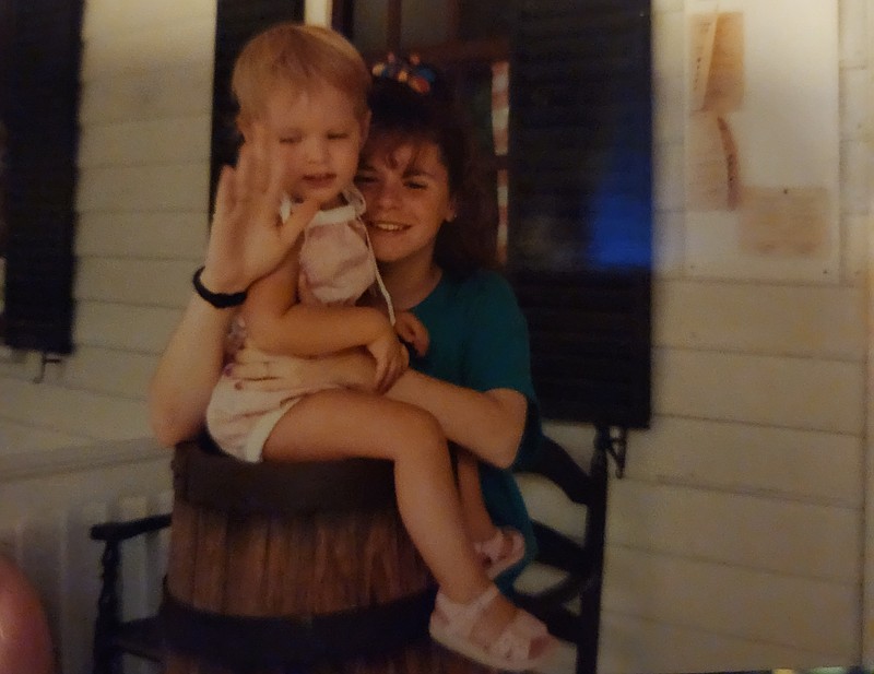 Valerie Mack as a child with her baby sister, Quinn. (Courtesy of family)