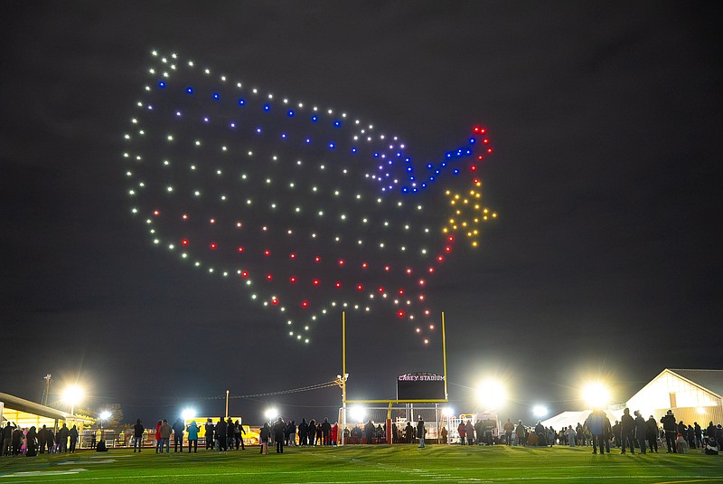 The shows will feature hundreds of drones lighting up the sky and creating animations that salute America. (Photos courtesy of Ocean City)