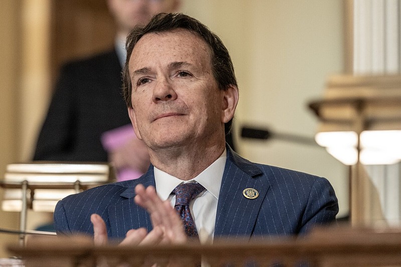 A bill introduced by Sen. Declan O'Scanlon (R-Monmouth) would bar sanctions for school board members who speak publicly on school matters. (Hal Brown for New Jersey Monitor)