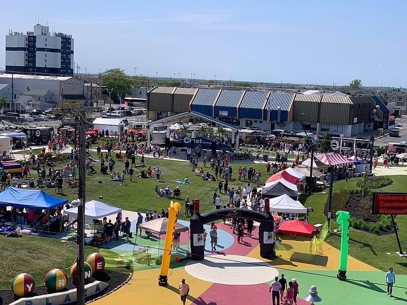Byrne Plaza in Wildwood will be the setting for the Spring Fling Festival. (Photo courtesy of the Greater Wildwoods Tourism Improvement and Development Authority)