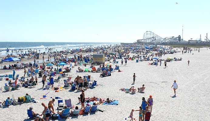 The Wildwoods' beaches are a huge draw during the summer tourism season. (Courtesy of Wildwoodsnj.com)