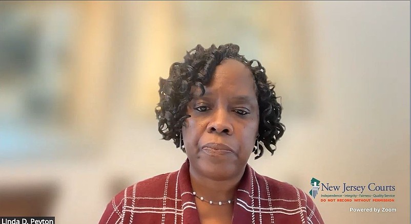 Former Pleasantville Business Administrator Linda Peyton testifies during a Chancery Division hearing in February.