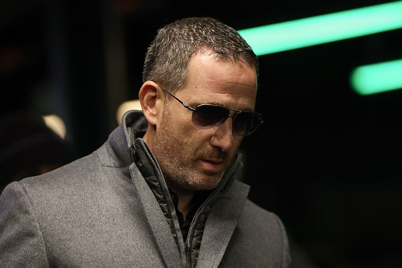 Nov 28, 2025; Philadelphia, Pennsylvania, USA; Philadelphia Eagles general manager Howie Roseman walks through the tunnel prior to the game against the Chicago Bears at Lincoln Financial Field. Mandatory Credit: Bill Streicher-Imagn Images