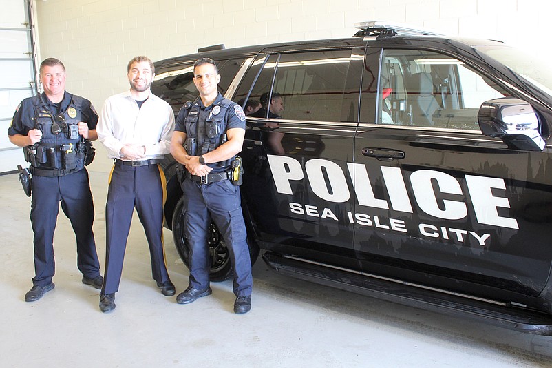 Alex Mann was given a "ride along" with police officers to see Sea Isle City from inside a patrol car. (Photos courtesy of Sea Isle City)