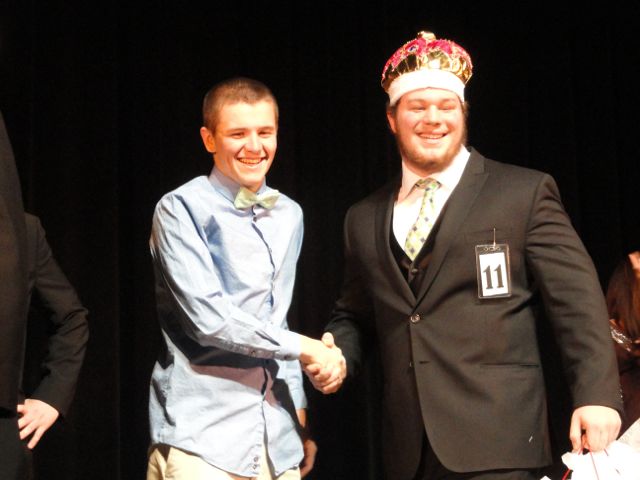 Ocean City High School senior Paul Stanton is crowned Mr. OCHS 2014.