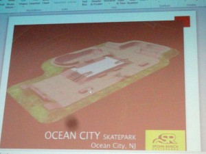 Proposed skate park design.