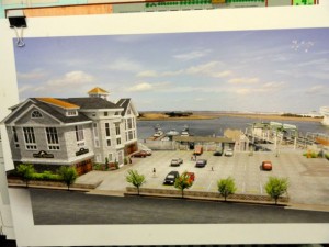 Design for a proposed marina on the bay in Ocean City near 10th Street.