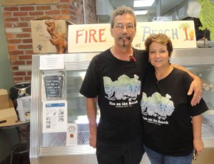 Charles and Judith Coburn are the owners and operators of the new Fire on the Beach restaurant on the 900 block of Asbury Avenue in Ocean City, NJ.