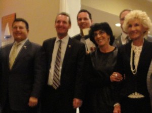 Manco & Manco Pizza was honored for outstanding service to the community at the Nov. 19 Citizen of the Year and Business Awards ceremony, and Chuck Bangle (center, back) was on hand to accept the award.