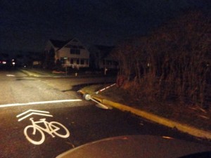 A storm on Sunday night knocked down stop signs on 29th Street.