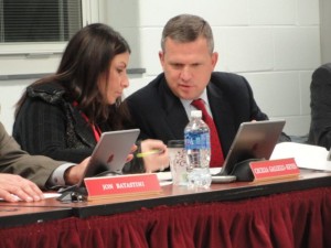 Cecelia Gallelli-Keyes and Michael James were elected to office in November and sworn in to office on Wednesday at the board's reorganization meeting.