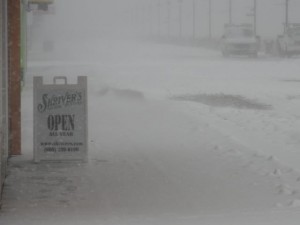 Shriver's offered a warm haven on the Ocean City Boardwalk at Ninth Street on Thursday morning.