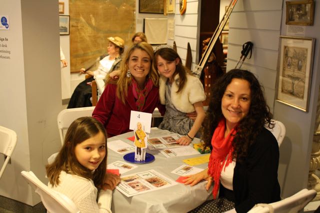 Jennifer DeVlieger and her daughter, Reagan, and Christine Pontari and her daughter, Taylor, at the Children's Tea last year at the Ocean City Historical Museum.