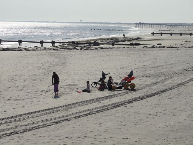 The beach at Ninth Street on Monday, March 9.