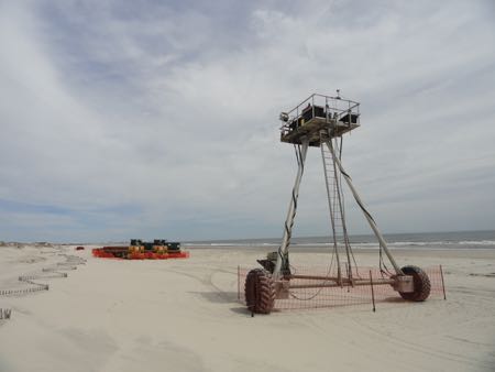 Ocean City NJ beach replenishment April 15