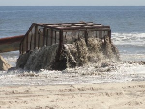 Ocean City beach replenishment April 16