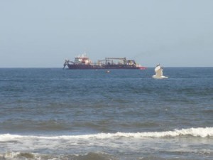 Ocean City beach replenishment April 16