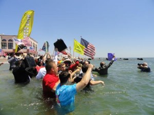 Business Persons Plunge in Ocean City NJ