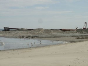 Ocean City NJ beach replenishment 2015 54th Street May 17