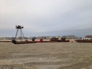 Equipment to be removed from Ocean City, NJ beach replenishment project