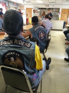 The American Legion Riders at the post.