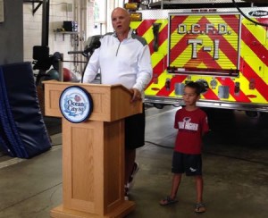 St. Joseph's University men's basketball coach Phil Martelli has been a supporter of the Walk for the Wounded since it started seven years ago. He appeared Friday with his grandson, Phillip Steven.