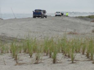 A new line of dunes runs between 57th and 59th streets.