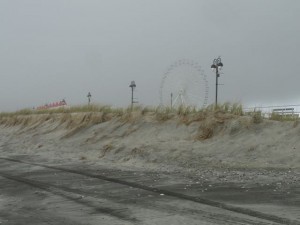 Clouds move in over the Boardwalk at Fifth Street on Wednesday afternoon.