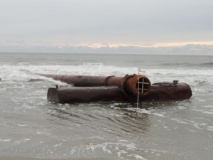 A dredging pipeline that lands on the beach at North Street will carry more than a million cubic yards of sand onto beaches in Ocean City, NJ.