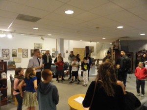 Ocean City Historical Museum Executive Director Jeff McGranahan addresses student and parents and talks about the importance of knowing history.