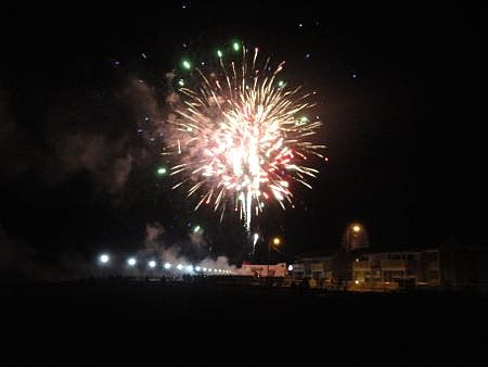 Fireworks launched from the beach at Fifth Street cap off Ocean City's First Night celebration last year in 2016.