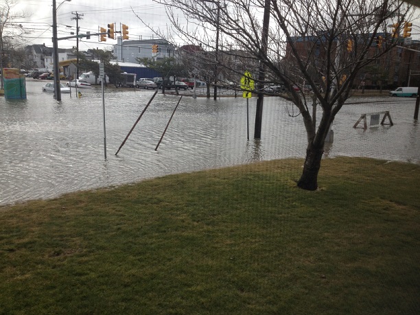 Flooding on 5th & West on February 8, 2016