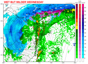 Wet But Milder Wednesday