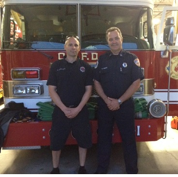 Firefighter Bill Wasekanes and Captain Gary Green.5