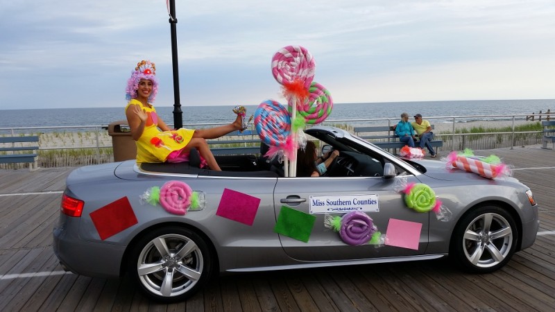 Miss Southern Counties Ayla Gentiletti shows off her shoes and colorful 