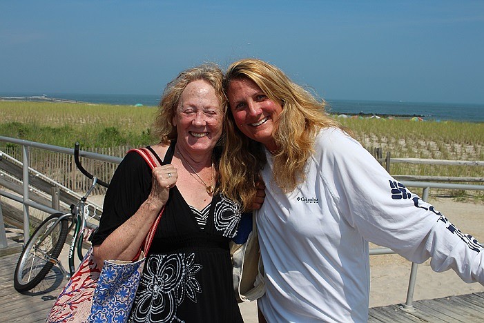 Betty Sees and daughter Shani Hannah are devoted members of the beach-going "Late Shift." 