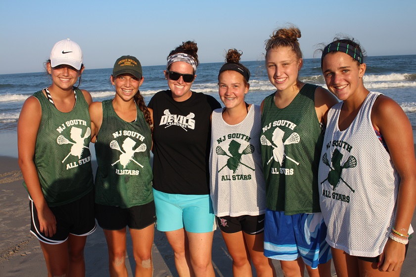 Ocean City participants include (from left) Emma Finnegan, Danielle Donoghue, Coach Abby Mullen, Ashley Devlin, Abbey Fenton and Ali Hendricks