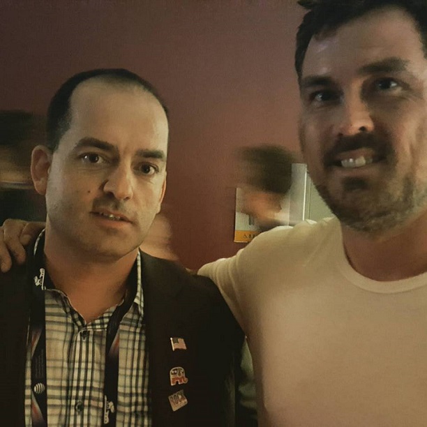 Tom Rotondi, left, pictured with a true American hero, Marcus Luttrell (featured in the movie 