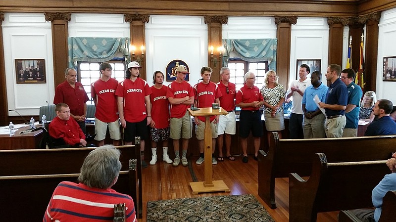 The Ocean City High School Red Raiders championship baseball team was honored by City Council on Thursday.