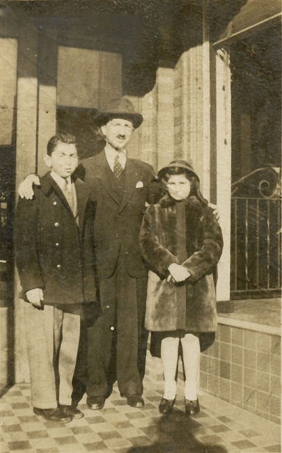 “Joseph, Gay and Marian in front of Talese’s Ocean City Tailor Shop. Photograph courtesy of Marian Talese”