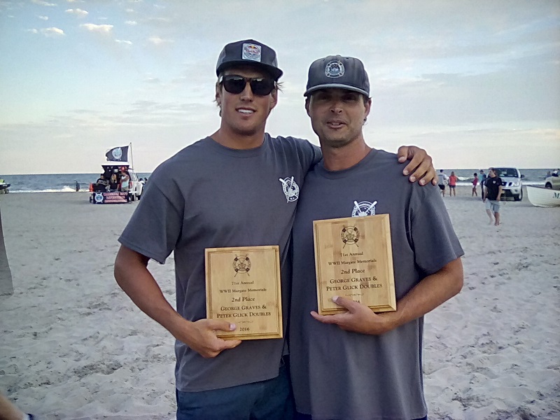 Ryan Clark and Matt Garbutt 2nd Place Doubles Row Margate Memorials 2016.