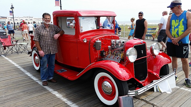 John Stine III, of Chester Springs, Pa., says his meticulously restored 1934 Ford pickup truck draws a lot of attention when he drives it around.