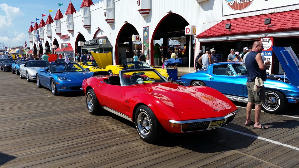 Corvettes of all colors graced the Boardwalk on Sunday during Ocean City's annual show of the American supercar.