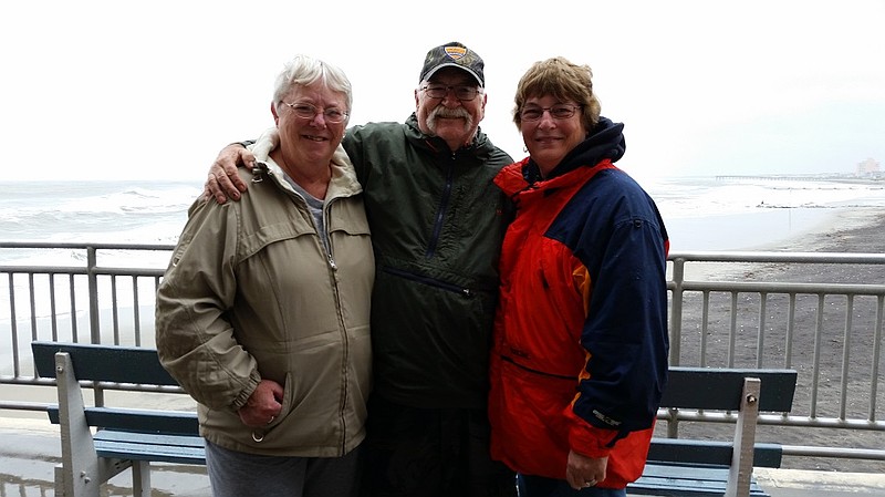 From left, June and Mike Adams, of Sellersville, Pa., and their friend, Joyce Sleeter, of Telford, Pa., were down at the shore for a getaway weekend.