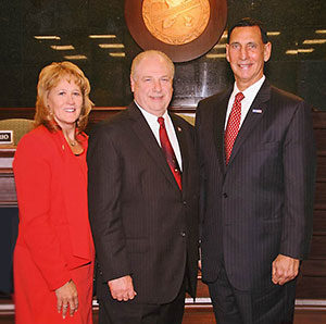 Freeholder Marie Hayes; Freeholder Director Jerry Thornton, and Congressman Fran LoBiondo