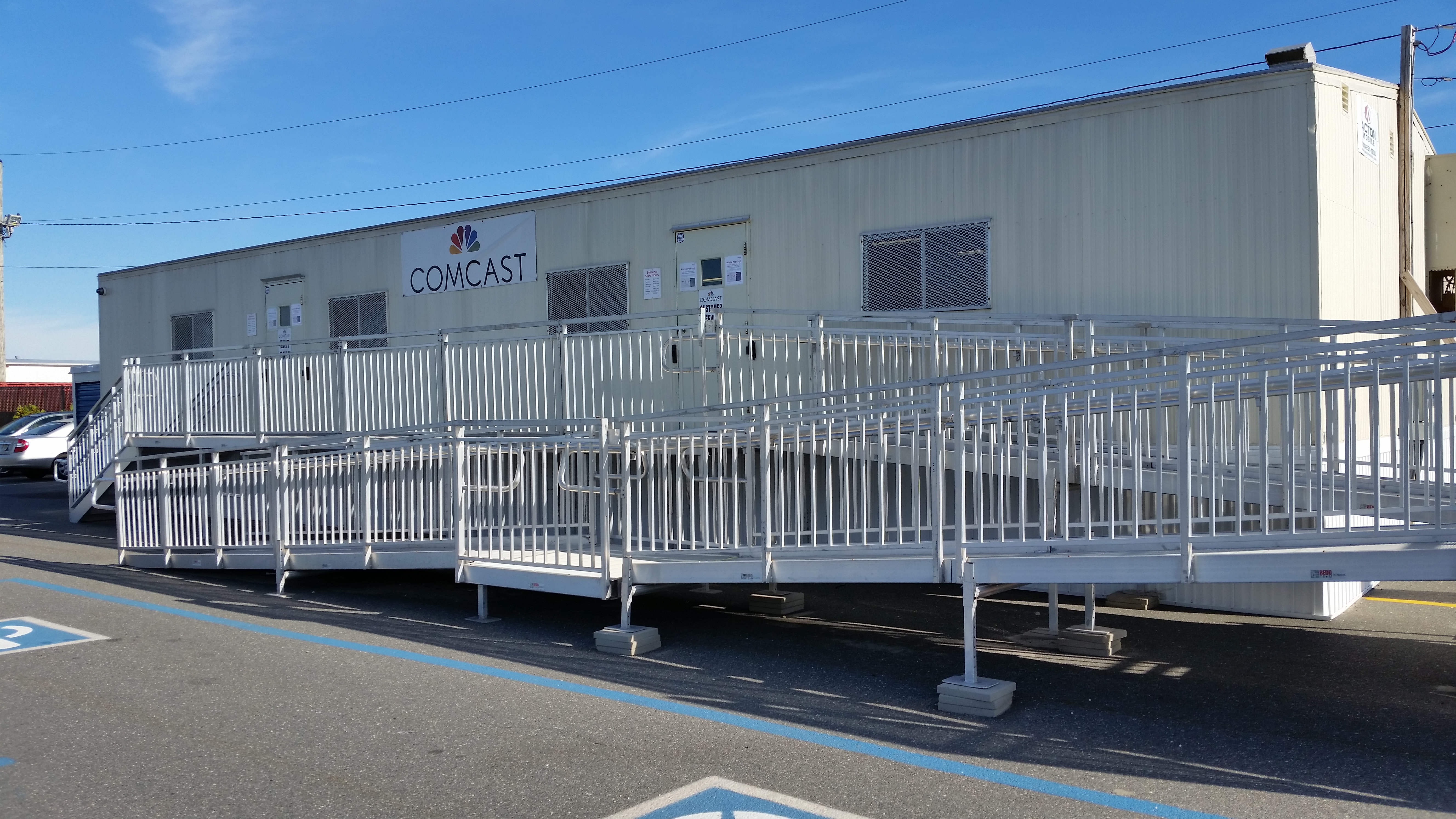 Comcast operates the customer service center out of a trailer on city-owned property on Shelter Road.