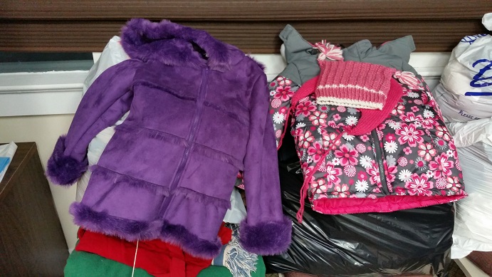 Children's coats are among the articles of clothing that are particularly needed this winter.