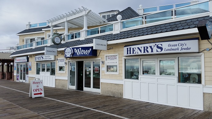 Henry's flagship jewelry store in Ocean City has been a fixture at 1236 Boardwalk since 1972.