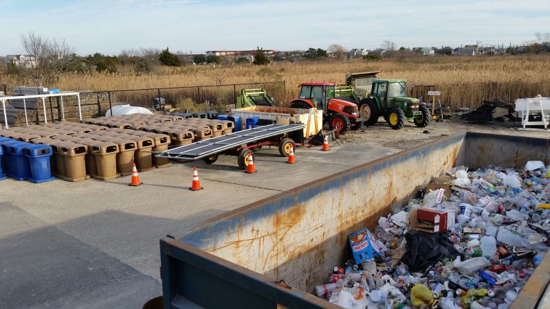 The city's recycling yard on Shelter Road is being considered as a temporary site for disposing of dredge spoils.