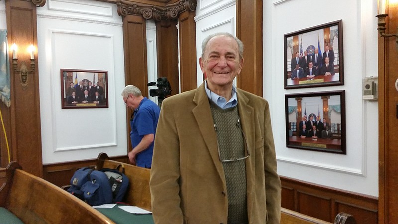 Michael Petrozza was honored by Council for his longtime service on the city Zoning Board.